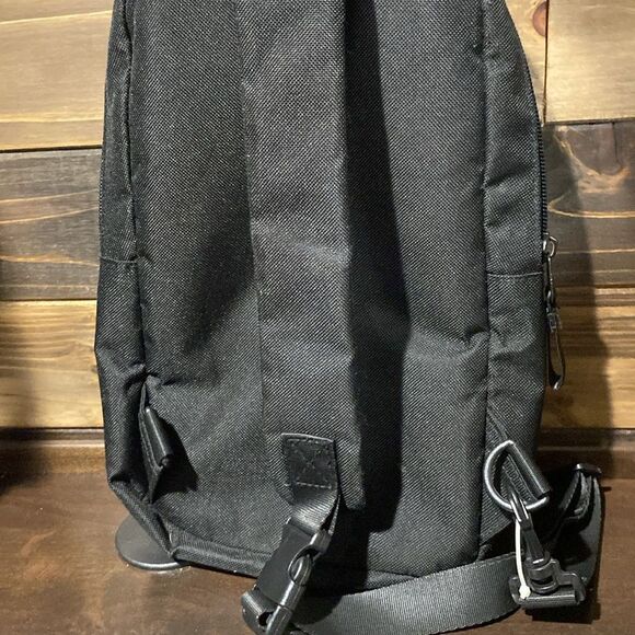 Madden Black Three Compartment Sling Travel Bag - Picture 6 of 12